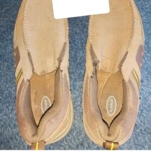 Dr. Scholl's Tan Slip-On Shoes with Yellow Highlights